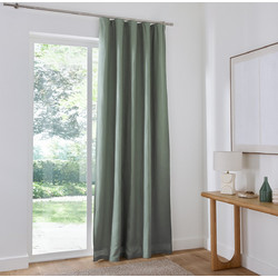La Redoute Κουρτίνα Συσκότισης με Τρέσα 135x220 Onega 351458316 Σταχτί Πράσινο