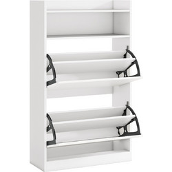 Costway Παπουτσοθήκη Ξύλινη M60xΠ24xΥ102cm JV12748WH