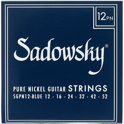 Sadowsky Blue Label Σετ 6 Χορδές Ηλεκτρικής Κιθάρας Pure Nickel 12-52"