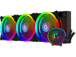 Aqirys Aquarius 360 Black Υδρόψυξη CPU 120mm ARGB για Socket AM4 / 1200 / 1700 / AM5 / 115x