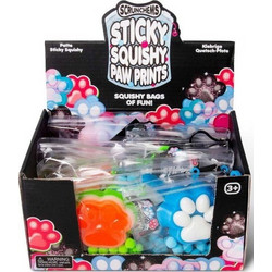 Tobar Scrunchems Sticky Paw Prints Squishy Διάφορα Χρώματα