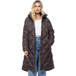 Splendid Γυναικείο Μπουφάν Χειμωνιάτικο Puffer Μακρύ Σοκολατί 56-101-069
