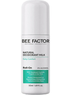 Bee Factor Daily Comfort Φυσικό Αποσμητικό Roll On Κρύσταλλος 24h Χωρίς Αλουμίνιο 50ml