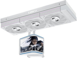 Lian Li HydroShift II OLED Curved 360P28 White Υδρόψυξη CPU 120mm για Socket AM4 / 1700 / AM5 / 1851