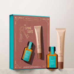 Moroccanoil The Shine Suite Oil Treatment 15ml + Vanilla Date Lip Balm 15gr