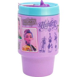 Stor K-Pop Demon Hunters Παιδικό Ποτήρι Πλαστικό BPA Free με Καλαμάκι Λιλά Γαλάζιο 530ml