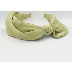 RO Accessories Στέκα Μαλλιών Υφασμάτινη Φιόγκος Πράσινο Mint 14-0131