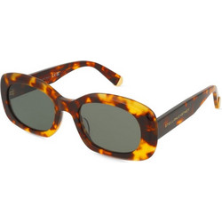 Stella McCartney SC40080I-53N Γυναικεία Γυαλιά Ηλίου Ορθογώνια Κοκάλινα Ταρταρούγα με Μαύρο Φακό