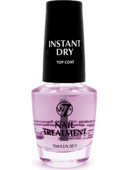 W7 Nail Treatment Instant Dry Top Coat Gloss Βερνίκι Νυχιών 15ml