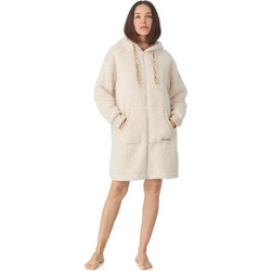 DKNY Γυναικεία Ρόμπα Χειμωνιάτικη Εκρού YI30127-212