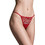 Milena By Paris Γυναικείο Sexy String με Δαντέλα Κόκκινο 60112