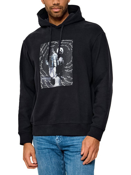 Armani Exchange Ανδρικό Φούτερ με Κουκούλα & Τσέπες Μαύρο XM002896AF26047UB101