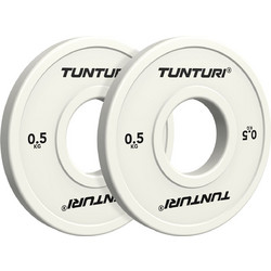 Tunturi Platinum Fractional Σετ Δίσκοι Ολυμπιακού Τύπου Rubber Cover 2x0.5kg Φ50mm