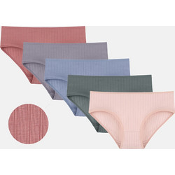 Donella Βαμβακερά Γυναικεία Slip Πολύχρωμα 5Pack 3126PD1
