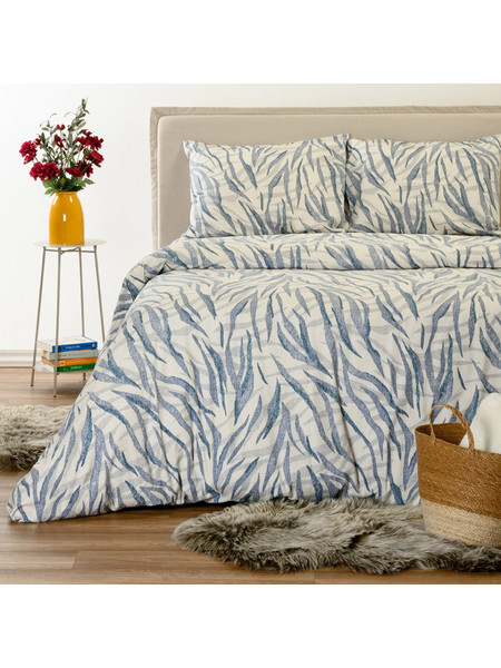 Melinen Σετ Σεντόνια Υπέρδιπλα Φανελένια 235x270 Crystal Blue