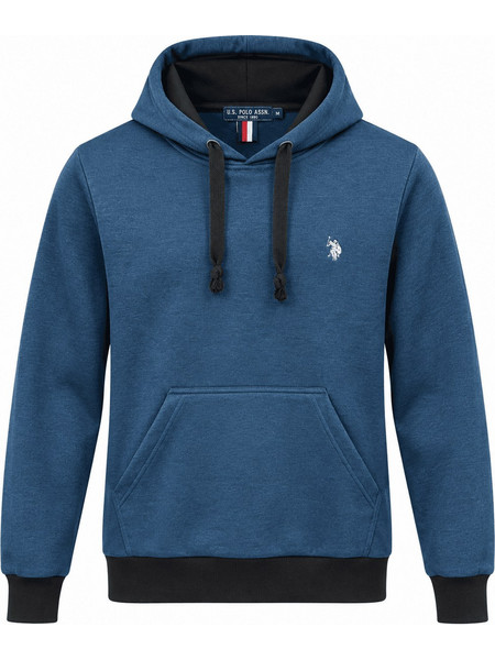 U.S. Polo Assn. Ανδρικό Φούτερ με Κουκούλα & Τσέπες Μπλε 6540983226