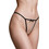 Milena By Paris Γυναικείο Sexy String Μαύρο 6998
