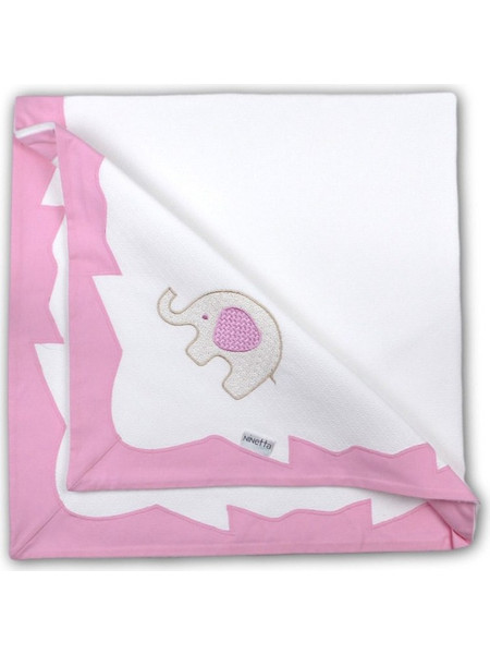 Ninetta Bebe 501 Rainbow Πάνα Αγκαλιάς Πικέ Ροζ 90x90cm