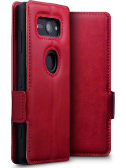 Terrapin Low Profile Leather Wallet Red (Sony Xperia XZ2 Compact)