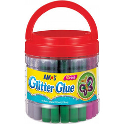ΧΡΥΣΟΚΟΛΛΑ ΑΜΟS GLITTER ΧΡΩΜΑΤΑ 1ΤΕΜ. 76543