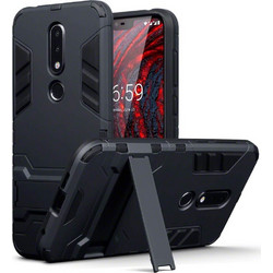 Terrapin Body Shock Case Dual Layer Black (Nokia 6.1 Plus)