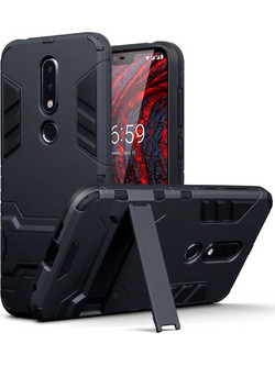 Terrapin Body Shock Case Dual Layer Black (Nokia 6.1 Plus)