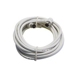 Triax Καλώδιο Κεραίας Coax Male to Coax Female 1.5m White TR389325