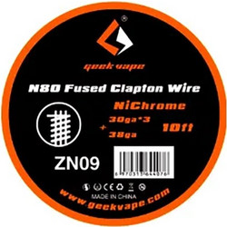 GeekVape N80 Nichrome Clapton Wire (3m) - 30GAx3 + 38GA