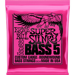 Ernie Ball 2824 Σετ 5 Χορδές Ηλεκτρικού Μπάσου Nickel Plated Steel 40-125"