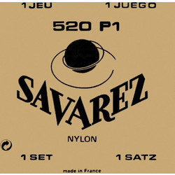 Savarez 520P1 Red Σετ 6 Χορδές Κλασικής Κιθάρας Nylon Hard Tension