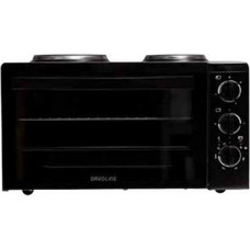 Davoline Star 4006 Black Ηλεκτρικό Φουρνάκι 38lt με 2 Εστίες και Grill