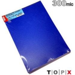ΕΞΩΦΥΛΛΑ ΒΙΒΛΙΟΔΕΣΙΑΣ TOPX ΠΛΑΣΤΙΚΑ 300mic (100 τμχ) ΜΠΛΕ