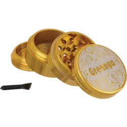 Greengo Grinder Τρίφτης Χρυσό 50mm Aluminium - 4 Parts