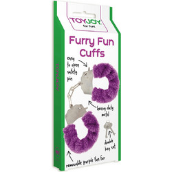 ToyJoy Bondage Furry Fun Χειροπέδες Μωβ