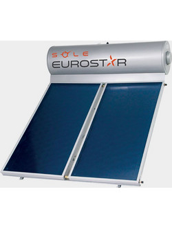 Sole Eurostar Ηλιακός Θερμοσίφωνας 300lt 5m² Glass Τριπλής Ενέργειας