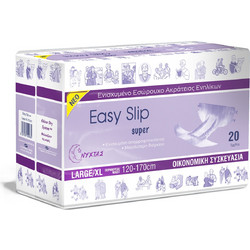 Easy Slip Super Large/XLarge Πάνες Ακράτειας 18τμχ
