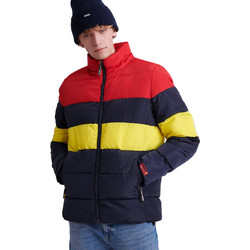 Superdry Ανδρικό Μπουφάν Χειμωνιάτικο Puffer Μπλε Πολύχρωμο Navy Μπλε M5000012A-49P