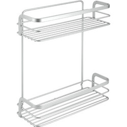 Εταζέρα Μπάνιου Ορθογώνια Διπλή 26x10x30υψ Viva Polytherm Metaltex 404814