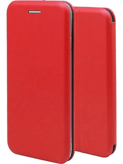 Xiaomi Mi A3/Xiaomi Mi CC9e - Δερμάτινη Μαγνητική Αναδιπλούμενη Book Case με Ενσωματωμένη Θήκη Σιλικόνης - Red(oem)