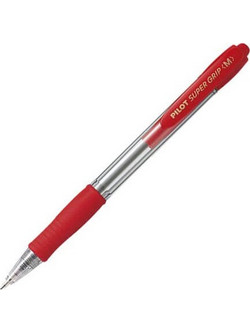 Pilot Super Grip Medium Στυλό Gel 1mm Κόκκινο BPGP-10R-MR