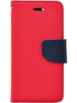 Θήκη OEM Fancy Book για Xiaomi Redmi Note 9T Flip Cover Red Navy