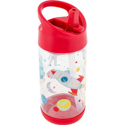 Stephen Joseph Διάστημα Παιδικό Μπουκάλι Πλαστικό BPA Free με Καλαμάκι Κόκκινο 350ml