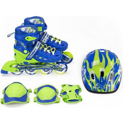 Nils Extreme NA1015 Inline Αυξομειούμενα Rollers Παιδικά Μπλε Lime