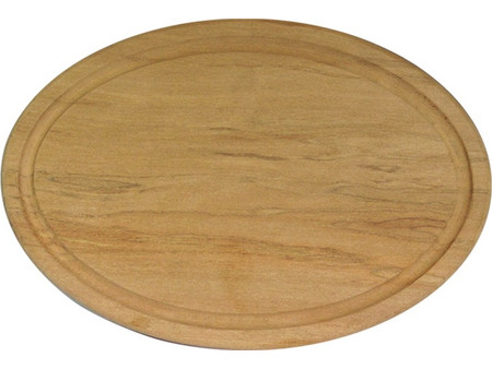 Ξύλινο Πιάτο Οβάλ με Λούκι 35 cm c372343