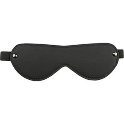 EASYTOYS FAUX LEATHER EYE MASK BLACK