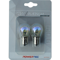 M-tech P21W BA15S Rainbow Powertec Platinum 12V 21W 2τμχ
