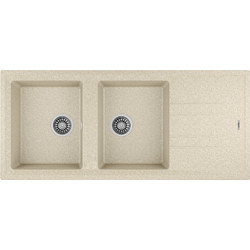 Teka Stone 80 B-TG 2C 1E Ένθετος Νεροχύτης Γρανίτη Αντιστρεφόμενος Sandbeige 116x51cm