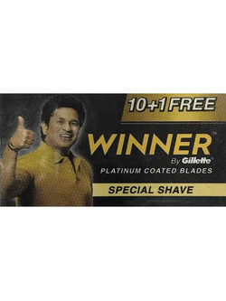 Gillette DE Winner Platinum Ανταλλακτικές Λεπίδες 11τμχ