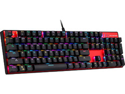 Motospeed Inflictor CK104 Μηχανικό Gaming Πληκτρολόγιο με Outemu Red Διακόπτες RGB Black