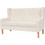 vidaXL Διθέσιος Καναπές Λευκός 140x68x90cm 245450